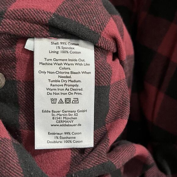 Eddie Bauer Mens H2O Low Flex Fleece Lined Jeans Size 34x34 Blue Insulated NWT - Picture 9 of 9